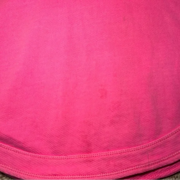 anthropologie Pilcro Warfside Hooded Sweatshirt Bright Pink Sz XL Oversized - Picture 6 of 13